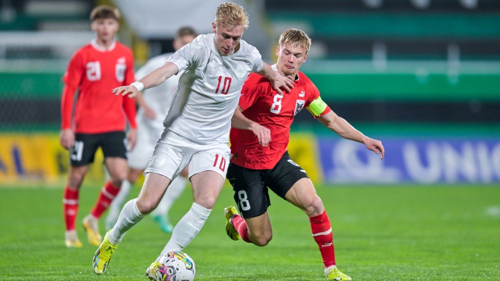 U21-landsholdet med en remis mod Østrig
